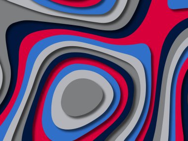 kağıt ile 3D arka plan şekilleri kesim. Soyut kağıt kitap kapağı için şablon arka plan bölmek. Kağıt arka plan kes. Soyut gerçekçi kağıt dekorasyon tasarımı için