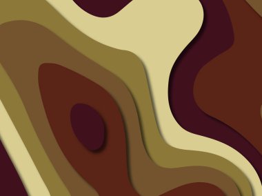 kağıt ile 3D arka plan şekilleri kesim. Soyut kağıt kitap kapağı için şablon arka plan bölmek. Kağıt arka plan kes. Soyut gerçekçi kağıt dekorasyon tasarımı için