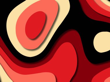 kağıt ile 3D arka plan şekilleri kesim. Soyut kağıt kitap kapağı için şablon arka plan bölmek. Kağıt arka plan kes. Soyut gerçekçi kağıt dekorasyon tasarımı için