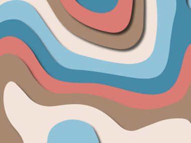 kağıt ile 3D arka plan şekilleri kesim. Soyut kağıt kitap kapağı için şablon arka plan bölmek. Kağıt arka plan kes. Soyut gerçekçi kağıt dekorasyon tasarımı için