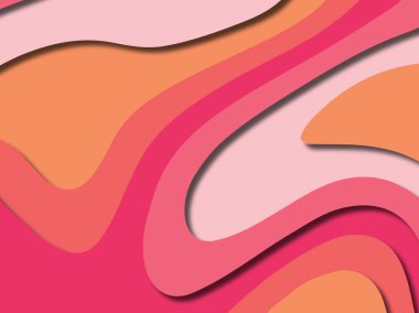 kağıt ile 3D arka plan şekilleri kesim. Soyut kağıt kitap kapağı için şablon arka plan bölmek. Kağıt arka plan kes. Soyut gerçekçi kağıt dekorasyon tasarımı için