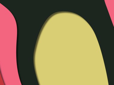 kağıt ile 3D arka plan şekilleri kesim. Soyut kağıt kitap kapağı için şablon arka plan bölmek. Kağıt arka plan kes. Soyut gerçekçi kağıt dekorasyon tasarımı için