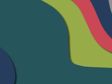 kağıt ile 3D arka plan şekilleri kesim. Soyut kağıt kitap kapağı için şablon arka plan bölmek. Kağıt arka plan kes. Soyut gerçekçi kağıt dekorasyon tasarımı için