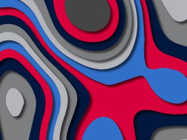 kağıt ile 3D arka plan şekilleri kesim. Soyut kağıt kitap kapağı için şablon arka plan bölmek. Kağıt arka plan kes. Soyut gerçekçi kağıt dekorasyon tasarımı için