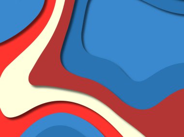 kağıt ile 3D arka plan şekilleri kesim. Soyut kağıt kitap kapağı için şablon arka plan bölmek. Kağıt arka plan kes. Soyut gerçekçi kağıt dekorasyon tasarımı için