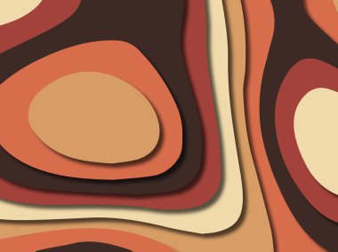 kağıt ile 3D arka plan şekilleri kesim. Soyut kağıt kitap kapağı için şablon arka plan bölmek. Kağıt arka plan kes. Soyut gerçekçi kağıt dekorasyon tasarımı için