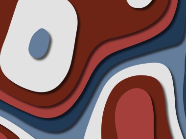 kağıt ile 3D arka plan şekilleri kesim. Soyut kağıt kitap kapağı için şablon arka plan bölmek. Kağıt arka plan kes. Soyut gerçekçi kağıt dekorasyon tasarımı için