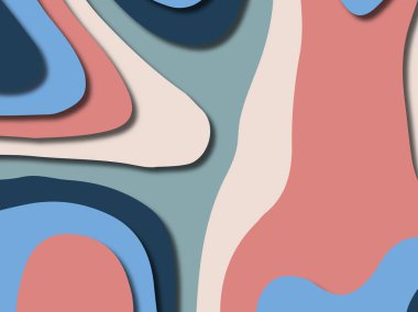 kağıt ile 3D arka plan şekilleri kesim. Soyut kağıt kitap kapağı için şablon arka plan bölmek. Kağıt arka plan kes. Soyut gerçekçi kağıt dekorasyon tasarımı için