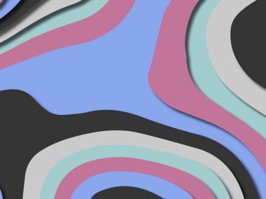 kağıt ile 3D arka plan şekilleri kesim. Soyut kağıt kitap kapağı için şablon arka plan bölmek. Kağıt arka plan kes. Soyut gerçekçi kağıt dekorasyon tasarımı için