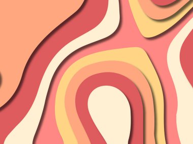 kağıt ile 3D arka plan şekilleri kesim. Soyut kağıt kitap kapağı için şablon arka plan bölmek. Kağıt arka plan kes. Soyut gerçekçi kağıt dekorasyon tasarımı için