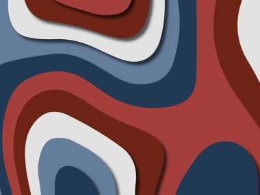 kağıt ile 3D arka plan şekilleri kesim. Soyut kağıt kitap kapağı için şablon arka plan bölmek. Kağıt arka plan kes. Soyut gerçekçi kağıt dekorasyon tasarımı için