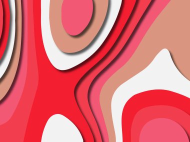 kağıt ile 3D arka plan şekilleri kesim. Soyut kağıt kitap kapağı için şablon arka plan bölmek. Kağıt arka plan kes. Soyut gerçekçi kağıt dekorasyon tasarımı için