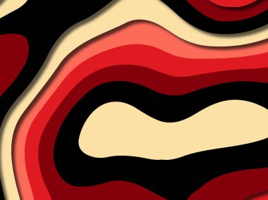 kağıt ile 3D arka plan şekilleri kesim. Soyut kağıt kitap kapağı için şablon arka plan bölmek. Kağıt arka plan kes. Soyut gerçekçi kağıt dekorasyon tasarımı için