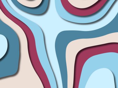 kağıt ile 3D arka plan şekilleri kesim. Soyut kağıt kitap kapağı için şablon arka plan bölmek. Kağıt arka plan kes. Soyut gerçekçi kağıt dekorasyon tasarımı için