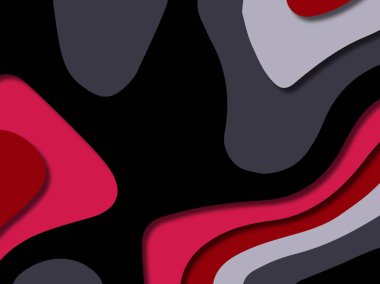 kağıt ile 3D arka plan şekilleri kesim. Soyut kağıt kitap kapağı için şablon arka plan bölmek. Kağıt arka plan kes. Soyut gerçekçi kağıt dekorasyon tasarımı için