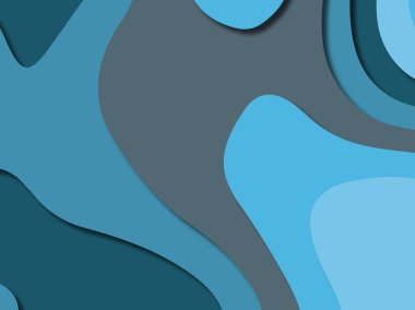 kağıt ile 3D arka plan şekilleri kesim. Soyut kağıt kitap kapağı için şablon arka plan bölmek. Kağıt arka plan kes. Soyut gerçekçi kağıt dekorasyon tasarımı için