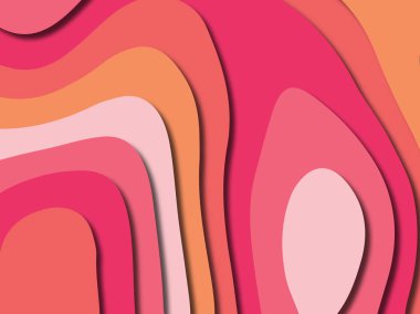 kağıt ile 3D arka plan şekilleri kesim. Soyut kağıt kitap kapağı için şablon arka plan bölmek. Kağıt arka plan kes. Soyut gerçekçi kağıt dekorasyon tasarımı için