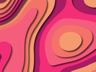 kağıt ile 3D arka plan şekilleri kesim. Soyut kağıt kitap kapağı için şablon arka plan bölmek. Kağıt arka plan kes. Soyut gerçekçi kağıt dekorasyon tasarımı için