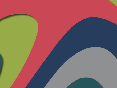 kağıt ile 3D arka plan şekilleri kesim. Soyut kağıt kitap kapağı için şablon arka plan bölmek. Kağıt arka plan kes. Soyut gerçekçi kağıt dekorasyon tasarımı için