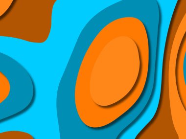 kağıt ile 3D arka plan şekilleri kesim. Soyut kağıt kitap kapağı için şablon arka plan bölmek. Kağıt arka plan kes. Soyut gerçekçi kağıt dekorasyon tasarımı için