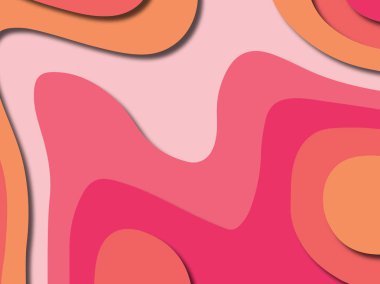 kağıt ile 3D arka plan şekilleri kesim. Soyut kağıt kitap kapağı için şablon arka plan bölmek. Kağıt arka plan kes. Soyut gerçekçi kağıt dekorasyon tasarımı için