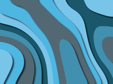 kağıt ile 3D arka plan şekilleri kesim. Soyut kağıt kitap kapağı için şablon arka plan bölmek. Kağıt arka plan kes. Soyut gerçekçi kağıt dekorasyon tasarımı için