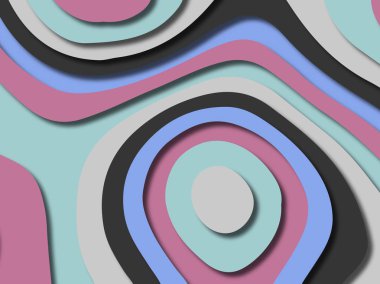 kağıt ile 3D arka plan şekilleri kesim. Soyut kağıt kitap kapağı için şablon arka plan bölmek. Kağıt arka plan kes. Soyut gerçekçi kağıt dekorasyon tasarımı için