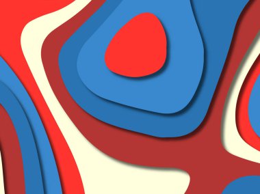 kağıt ile 3D arka plan şekilleri kesim. Soyut kağıt kitap kapağı için şablon arka plan bölmek. Kağıt arka plan kes. Soyut gerçekçi kağıt dekorasyon tasarımı için