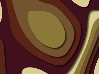 kağıt ile 3D arka plan şekilleri kesim. Soyut kağıt kitap kapağı için şablon arka plan bölmek. Kağıt arka plan kes. Soyut gerçekçi kağıt dekorasyon tasarımı için