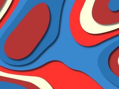 kağıt ile 3D arka plan şekilleri kesim. Soyut kağıt kitap kapağı için şablon arka plan bölmek. Kağıt arka plan kes. Soyut gerçekçi kağıt dekorasyon tasarımı için