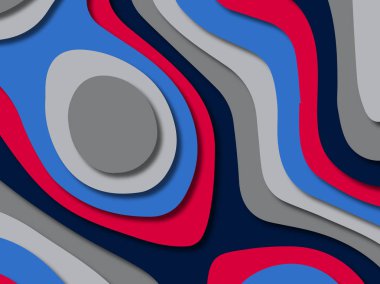 kağıt ile 3D arka plan şekilleri kesim. Soyut kağıt kitap kapağı için şablon arka plan bölmek. Kağıt arka plan kes. Soyut gerçekçi kağıt dekorasyon tasarımı için