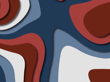 kağıt ile 3D arka plan şekilleri kesim. Soyut kağıt kitap kapağı için şablon arka plan bölmek. Kağıt arka plan kes. Soyut gerçekçi kağıt dekorasyon tasarımı için