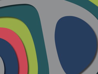 kağıt ile 3D arka plan şekilleri kesim. Soyut kağıt kitap kapağı için şablon arka plan bölmek. Kağıt arka plan kes. Soyut gerçekçi kağıt dekorasyon tasarımı için