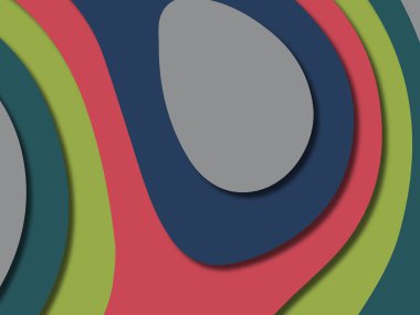 kağıt ile 3D arka plan şekilleri kesim. Soyut kağıt kitap kapağı için şablon arka plan bölmek. Kağıt arka plan kes. Soyut gerçekçi kağıt dekorasyon tasarımı için