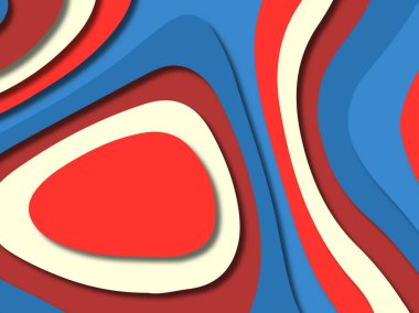 kağıt ile 3D arka plan şekilleri kesim. Soyut kağıt kitap kapağı için şablon arka plan bölmek. Kağıt arka plan kes. Soyut gerçekçi kağıt dekorasyon tasarımı için