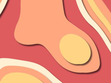 kağıt ile 3D arka plan şekilleri kesim. Soyut kağıt kitap kapağı için şablon arka plan bölmek. Kağıt arka plan kes. Soyut gerçekçi kağıt dekorasyon tasarımı için