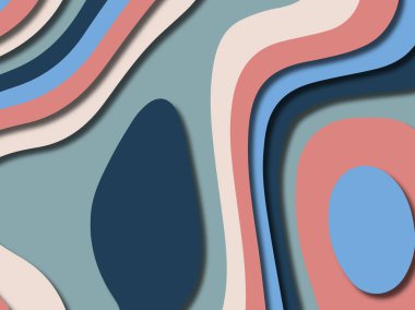 kağıt ile 3D arka plan şekilleri kesim. Soyut kağıt kitap kapağı için şablon arka plan bölmek. Kağıt arka plan kes. Soyut gerçekçi kağıt dekorasyon tasarımı için