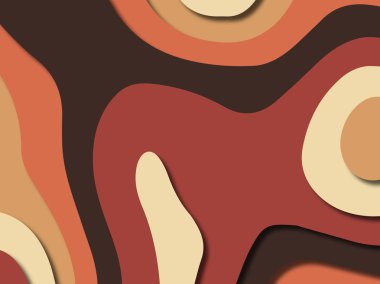 kağıt ile 3D arka plan şekilleri kesim. Soyut kağıt kitap kapağı için şablon arka plan bölmek. Kağıt arka plan kes. Soyut gerçekçi kağıt dekorasyon tasarımı için