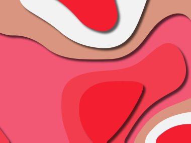 kağıt ile 3D arka plan şekilleri kesim. Soyut kağıt kitap kapağı için şablon arka plan bölmek. Kağıt arka plan kes. Soyut gerçekçi kağıt dekorasyon tasarımı için