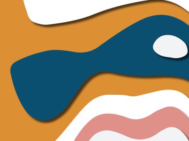 kağıt ile 3D arka plan şekilleri kesim. Soyut kağıt kitap kapağı için şablon arka plan bölmek. Kağıt arka plan kes. Soyut gerçekçi kağıt dekorasyon tasarımı için