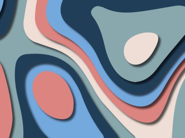 kağıt ile 3D arka plan şekilleri kesim. Soyut kağıt kitap kapağı için şablon arka plan bölmek. Kağıt arka plan kes. Soyut gerçekçi kağıt dekorasyon tasarımı için