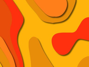 kağıt ile 3D arka plan şekilleri kesim. Soyut kağıt kitap kapağı için şablon arka plan bölmek. Kağıt arka plan kes. Soyut gerçekçi kağıt dekorasyon tasarımı için