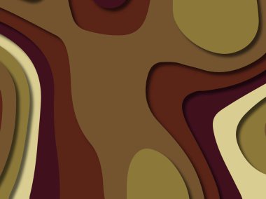 kağıt ile 3D arka plan şekilleri kesim. Soyut kağıt kitap kapağı için şablon arka plan bölmek. Kağıt arka plan kes. Soyut gerçekçi kağıt dekorasyon tasarımı için