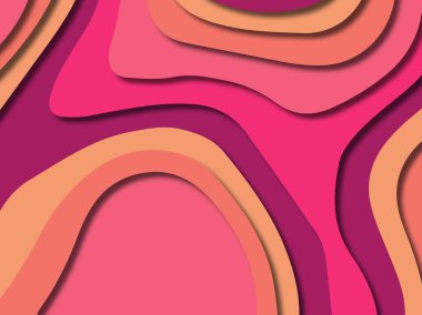 kağıt ile 3D arka plan şekilleri kesim. Soyut kağıt kitap kapağı için şablon arka plan bölmek. Kağıt arka plan kes. Soyut gerçekçi kağıt dekorasyon tasarımı için