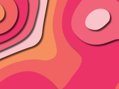 kağıt ile 3D arka plan şekilleri kesim. Soyut kağıt kitap kapağı için şablon arka plan bölmek. Kağıt arka plan kes. Soyut gerçekçi kağıt dekorasyon tasarımı için