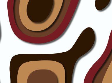 kağıt ile 3D arka plan şekilleri kesim. Soyut kağıt kitap kapağı için şablon arka plan bölmek. Kağıt arka plan kes. Soyut gerçekçi kağıt dekorasyon tasarımı için