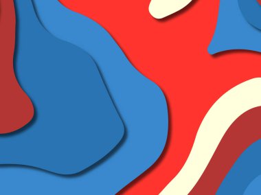 kağıt ile 3D arka plan şekilleri kesim. Soyut kağıt kitap kapağı için şablon arka plan bölmek. Kağıt arka plan kes. Soyut gerçekçi kağıt dekorasyon tasarımı için