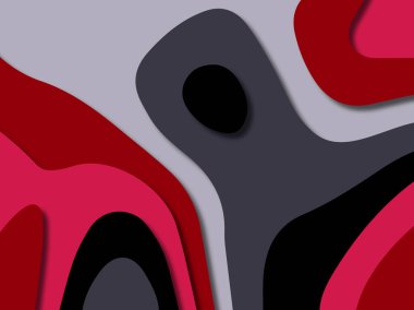 kağıt ile 3D arka plan şekilleri kesim. Soyut kağıt kitap kapağı için şablon arka plan bölmek. Kağıt arka plan kes. Soyut gerçekçi kağıt dekorasyon tasarımı için