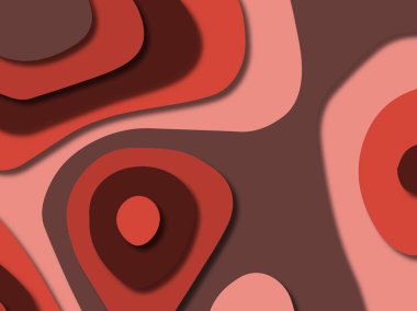 kağıt ile 3D arka plan şekilleri kesim. Soyut kağıt kitap kapağı için şablon arka plan bölmek. Kağıt arka plan kes. Soyut gerçekçi kağıt dekorasyon tasarımı için