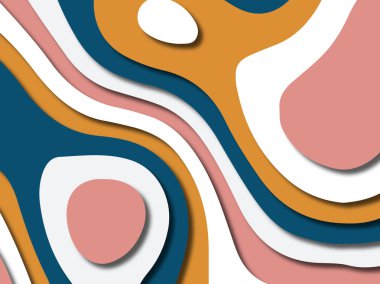 kağıt ile 3D arka plan şekilleri kesim. Soyut kağıt kitap kapağı için şablon arka plan bölmek. Kağıt arka plan kes. Soyut gerçekçi kağıt dekorasyon tasarımı için